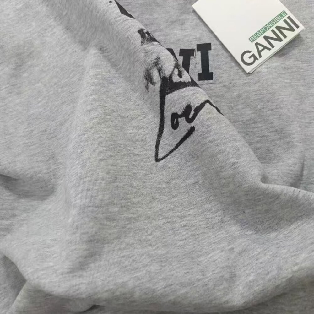 Ganni Gray crew neck sweater - Picture 10 of 10